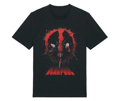 T-Shirt Marvel Deadpool Guns - Tamanho L - Cotton Division Online Sale