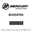 Mercury - Exchanger assy - 841059T04 Online Hot Sale